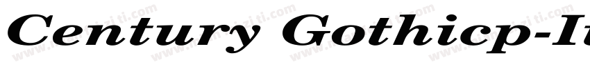 Century Gothicp-Ital字体转换